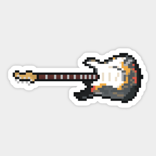 Pixel 1965 Burnt Astoria Lefty Guitar Sticker
